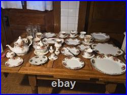 Royal Albert Old Country Roses Large Multi-Piece Collection 22K Gold Trim Royal Albert Old Country Roses Large Multi-Piece Collection 22K Gold Trim