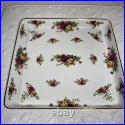 Royal Albert Old Country Roses Large Platter/Serving Dish Sculpted Bone