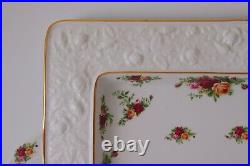 Royal Albert Old Country Roses Large Platter/Serving Dish Sculpted Bone China