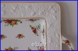 Royal Albert Old Country Roses Large Platter/Serving Dish Sculpted Bone China