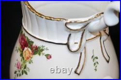 Royal Albert Old Country Roses Large Ribbon Pitcher 78oz 10.5 Bone China Vtg