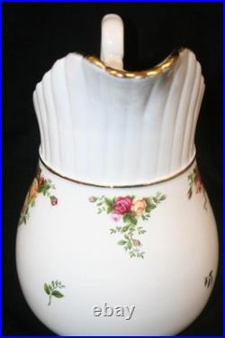 Royal Albert Old Country Roses Large Ribbon Pitcher 78oz 10.5 Bone China Vtg