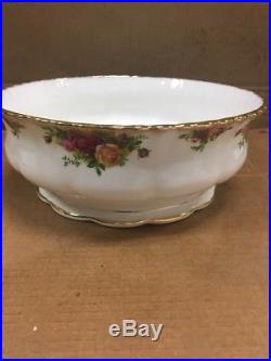 Royal Albert Old Country Roses Large Salad Serving Bowl Footed