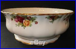 Royal Albert Old Country Roses Large Salad Serving Bowl Footed Brand New with Tag