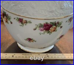 Royal Albert Old Country Roses Large Sculpted Pitcher Holds 5 Quarts