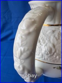 Royal Albert Old Country Roses Large Sculpted Pitcher Holds 5 Quarts Gold Trim