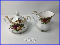 Royal Albert Old Country Roses Large Teapot Sugar Bowl & Creamer