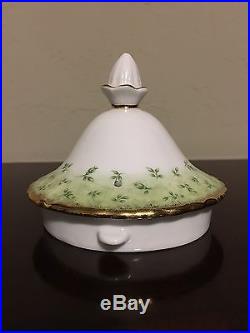 Royal Albert Old Country Roses Large Teapot With Green Accent Rare