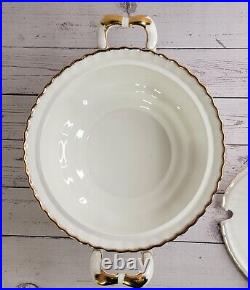 Royal Albert Old Country Roses Large Tureen Lid Rare Made In England VGC