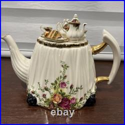 Royal Albert Old Country Roses Large Victorian Tea Table Teapot Cardew design Royal Albert Old Country Roses Large Victorian Tea Table Teapot Cardew design