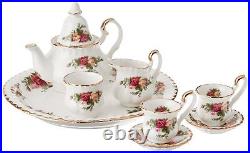 Royal Albert Old Country Roses Le Petite 9-Piece Tea Set, Multi