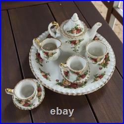 Royal Albert Old Country Roses Le Petite Miniature 9 piece Tea Set New in Box
