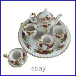 Royal Albert Old Country Roses Le Petite Miniature 9 piece Tea Set New in Box