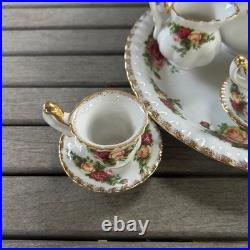 Royal Albert Old Country Roses Le Petite Miniature 9 piece Tea Set New in Box