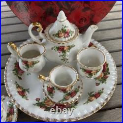Royal Albert Old Country Roses Le Petite Miniature 9 piece Tea Set New in Box