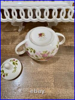 Royal Albert Old Country Roses Lot (Sugar, Creamer, Tray, Packet Holder) New