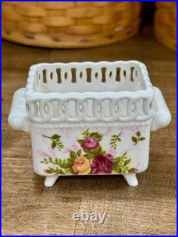 Royal Albert Old Country Roses Lot (Sugar, Creamer, Tray, Packet Holder) New
