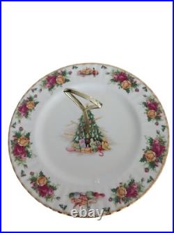 Royal Albert Old Country Roses Magic Xmas Tidbit One Tier Serving Tray Platter