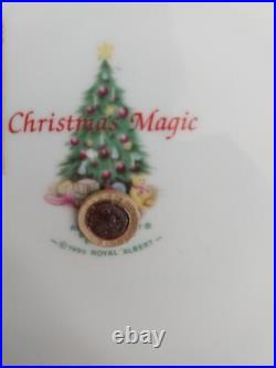Royal Albert Old Country Roses Magic Xmas Tidbit One Tier Serving Tray Platter