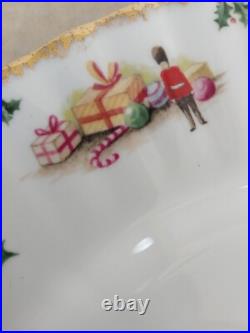 Royal Albert Old Country Roses Magic Xmas Tidbit One Tier Serving Tray Platter