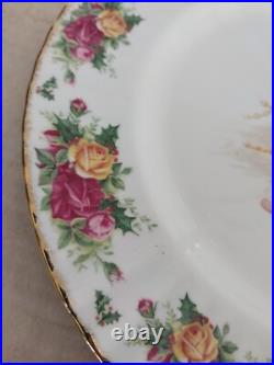 Royal Albert Old Country Roses Magic Xmas Tidbit One Tier Serving Tray Platter