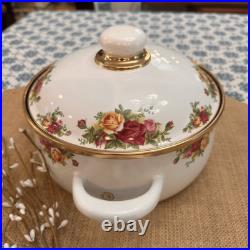 Royal Albert Old Country Roses Metal Covered Dish Casserole Cookware Germany Royal Albert Old Country Roses Metal Covered Dish Casserole Cookware Germany