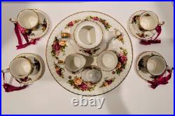 Royal Albert Old Country Roses Miniature Tea Set And Ornaments