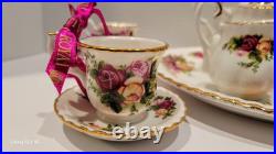 Royal Albert Old Country Roses Miniature Tea Set And Ornaments