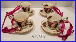 Royal Albert Old Country Roses Miniature Tea Set And Ornaments