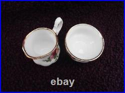 Royal Albert Old Country Roses Miniature Tea Set for two excellent condition