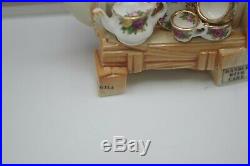 Royal Albert Old Country Roses Miniature Teapot Market Stall Show Wagon Cardew