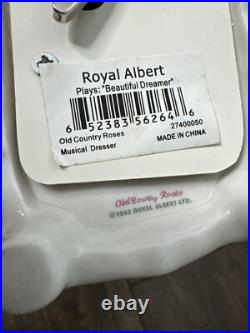 Royal Albert Old Country Roses Music Box Dresser 1962 Beautiful Dreamer