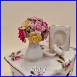 Royal Albert Old Country Roses Music Box Dresser Exc Condition Rare