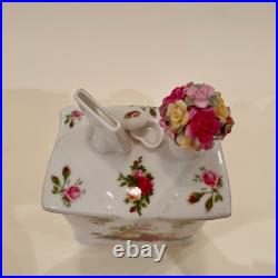 Royal Albert Old Country Roses Music Box Dresser Exc Condition Rare
