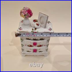 Royal Albert Old Country Roses Music Box Dresser Exc Condition Rare