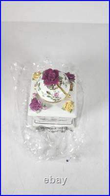 Royal Albert Old Country Roses Musical Coffee Grinder Trinket Box NIB