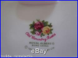 Royal Albert Old Country Roses Mustard Jar + Spoon RARE