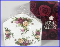 Royal Albert Old Country Roses Napkin Holder NIB Floral