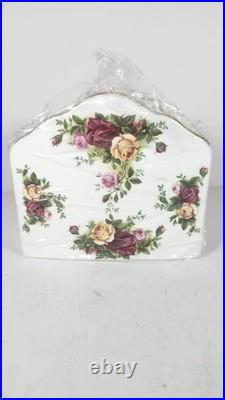 Royal Albert Old Country Roses Napkin Holder NIB Floral