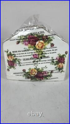 Royal Albert Old Country Roses Napkin Holder NIB Floral