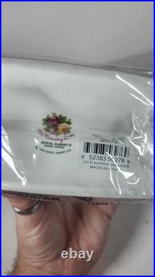 Royal Albert Old Country Roses Napkin Holder NIB Floral