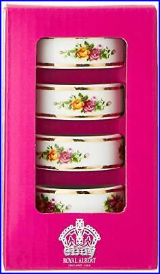 Royal Albert Old Country Roses Napkin Rings, 2.2, Floral Multicolor