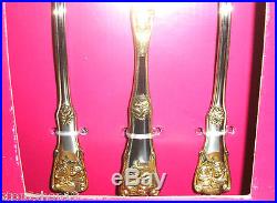 Royal Albert Old Country Roses OCR 65 Piece Stainless Service/12 Gold Accent NEW