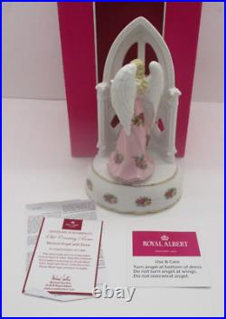 Royal Albert Old Country Roses Ocr Musical Angel With Dove Figurine MIB