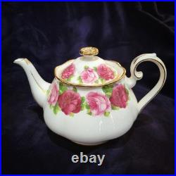 Royal Albert Old Country Roses Old English Rose 4 Piece Set Teapot + Creamer