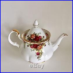 Royal Albert Old Country Roses Original England Large Teapot 6 Cup