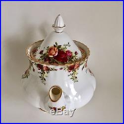 Royal Albert Old Country Roses Original England Large Teapot 6 Cup