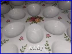 Royal Albert Old Country Roses Oval Deviled Egg Dish Serving Platter Plate Tray