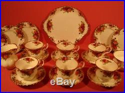 Royal Albert Old Country Roses Pattern, 21 Piece Tea Set, 1st Quality 1962-73