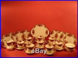 Royal Albert Old Country Roses Pattern, 27 Piece Tea Set, 1st Quality 1962-73